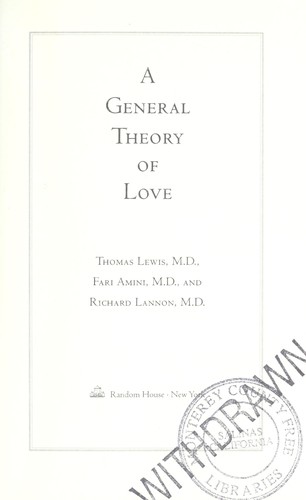 A General Theory of Love - Book Summary