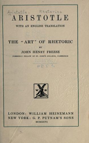 The Art of Rhetoric - Book Summary